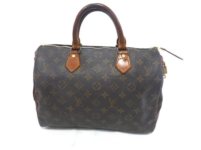 Louis Vuitton Speedy 30 Monogram-VI0942 Brown Leather ref.998782 - Joli  Closet