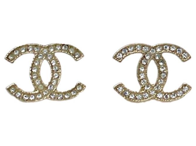 Chanel CC orecchini D'oro Metallo