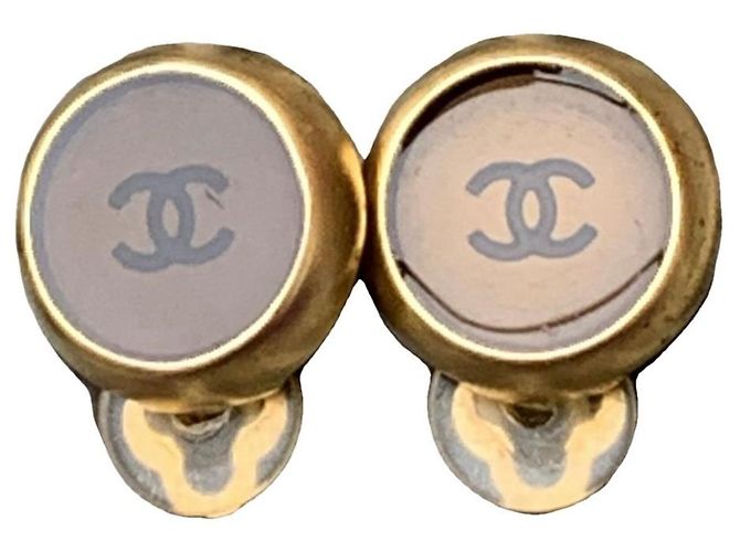 Brincos Chanel CC Metal Multicor
