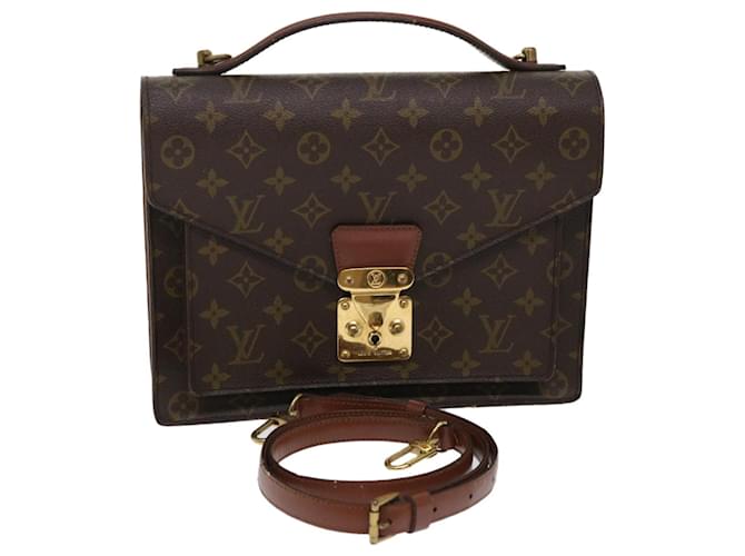 Louis Vuitton Monogram Monceau 28 Hand Bag 2way M51185 LV Auth 47818 Cloth  ref.998998
