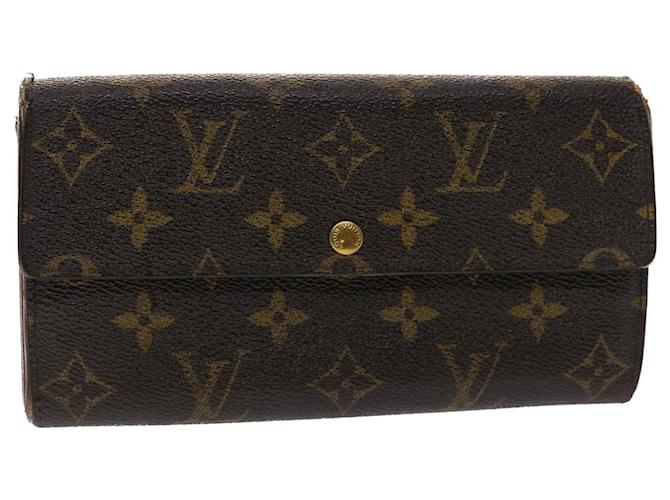 LOUIS VUITTON Monogram Portefeuille Sarah Long Wallet M62137 LV Auth 47807 Cloth  ref.999016