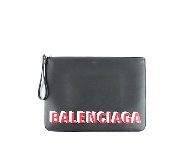 BALENCIAGA Clutch bags T.  Couro Preto  ref.999026