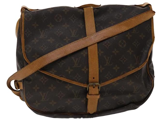 Auth Louis Vuitton Monogram Saumur 35 M42254 Women's Shoulder Bag