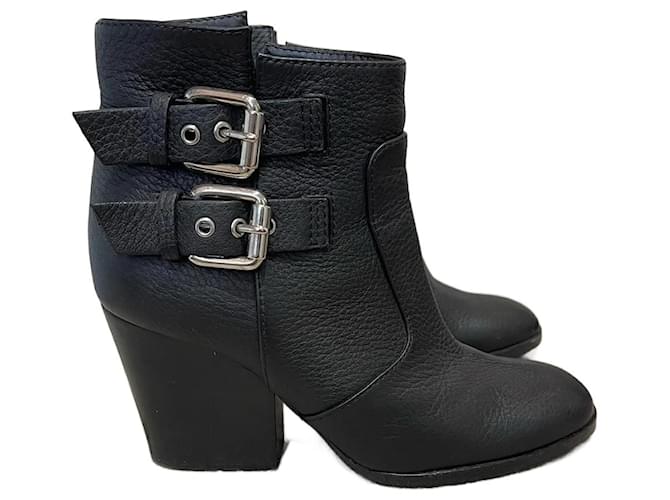 GIUSEPPE ZANOTTI  Ankle boots T.EU 37 leather Black  ref.999086