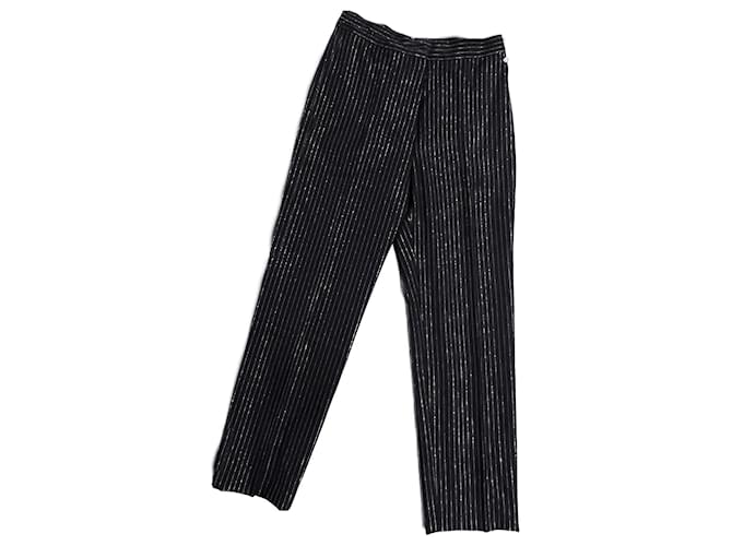Chanel CC Scarab Charm Paris / Egypt New Trousers Black Wool  ref.999131