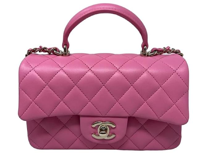 Chanel Handbags Pink Leather ref.999159 - Joli Closet