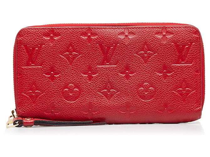 Louis Vuitton Zip Wallet in Scarlet Monogram Empreinte Leather red  excellent !