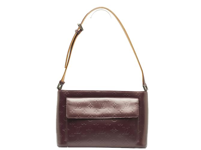 Louis Vuitton Pebble Leather Top Handle Bag Purple