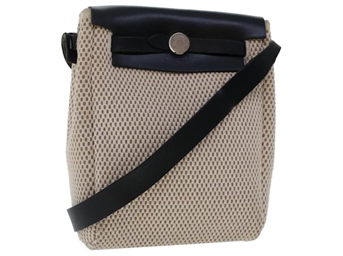 Hermès HERMES Her Bag TPM Shoulder Bag Canvas Beige Auth fm2540 Cloth  ref.999347