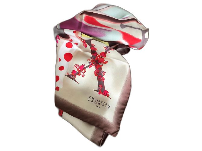 Sciarpa in seta Christian Lacroix multicolore