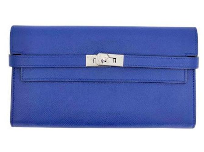 Hermès Portafoglio classico Hermes Kelly Blu