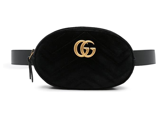 Gg velvet sales belt bag