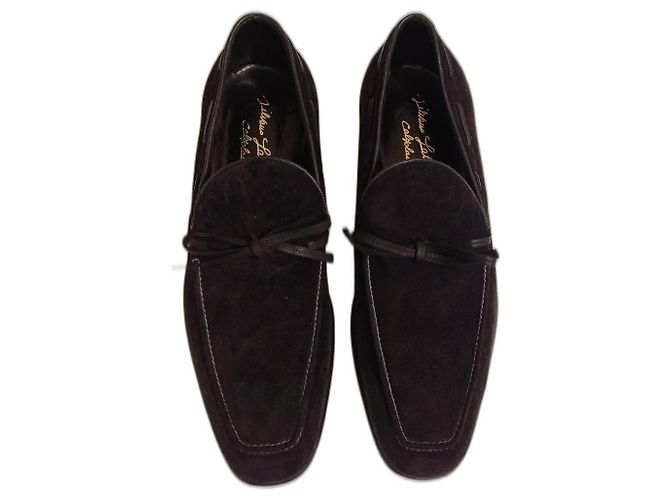 Silvano Lattanzi Black suede slipper