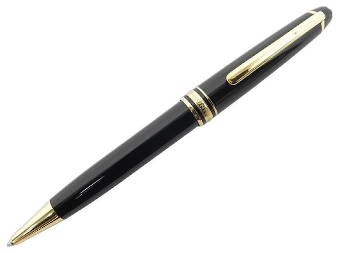 NEUER VINTAGE MONTBLANC MEISTERSTUCK CLASSIC GOLDEN MB KUGELSCHREIBER10883 Stift Schwarz Harz  ref.999856