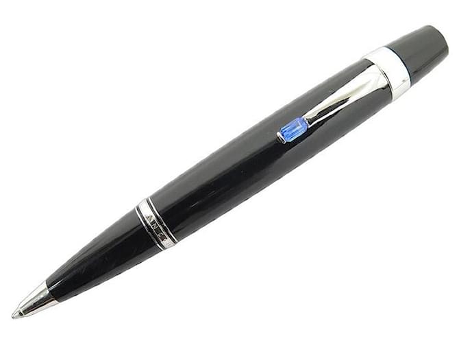 MONTBLANC BOHEME KUGELSCHREIBER 5055 BLAUER STEIN SCHWARZER KUGELSCHREIBER AUS HARZ  ref.999862