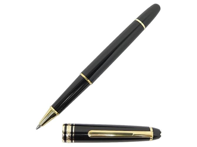 MONTBLANC PENNA A SFERA MEISTERSTUCK CLASSIC MB132457 PENNA ROLLER DORE Nero Resina  ref.999866