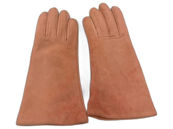 Autre Marque Handschuhe Pink Wildleder  ref.1007584