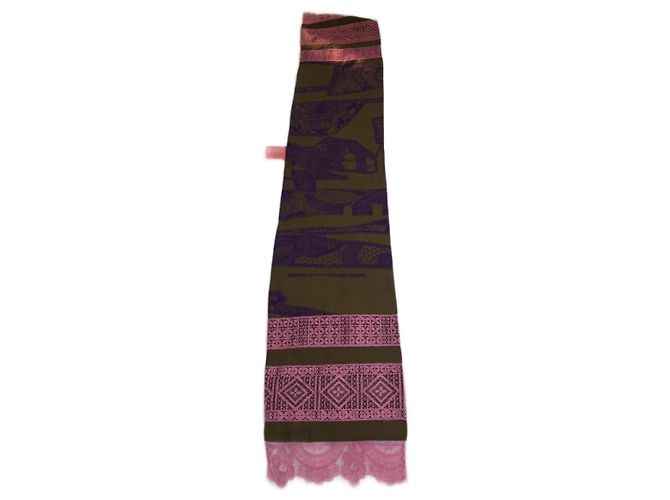 Sciarpa Christian Lacroix Bazaar in seta multicolore