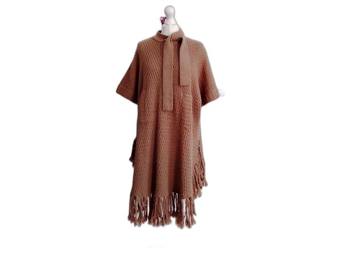 Autre Marque Manoush Poncho Cape Kamel Karamell 