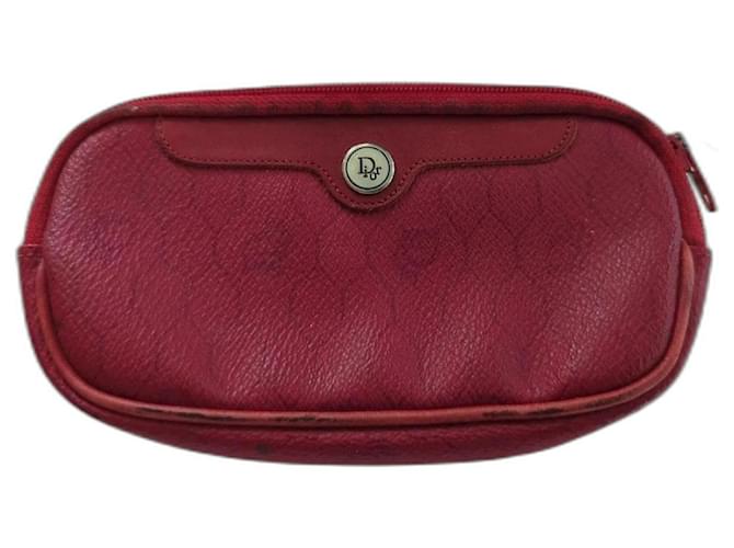 Abeille Dior Clutch-Taschen Rot Leder  ref.1008520