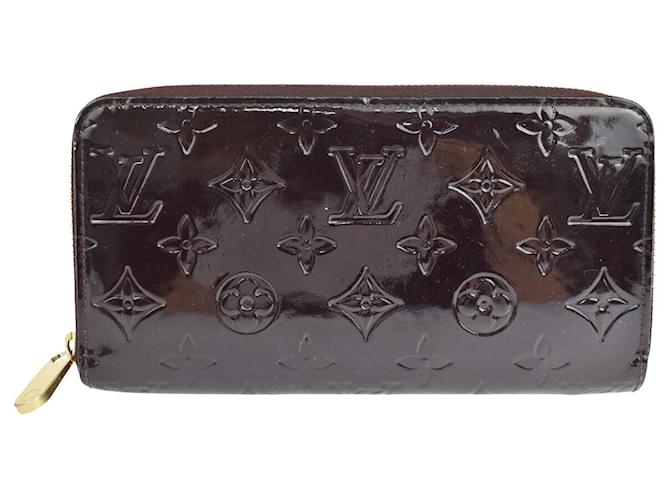 Louis Vuitton Portefeuille zippy Brown Patent leather  ref.1009375