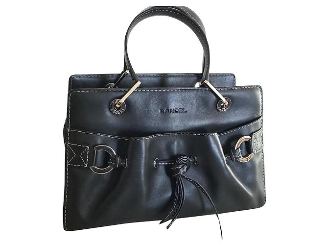 Lancel Handtasche aus schwarzem Leder