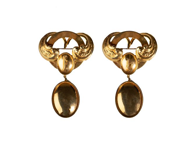 Autre Marque Sammlung Privée viktorianisches Broschenset Golden