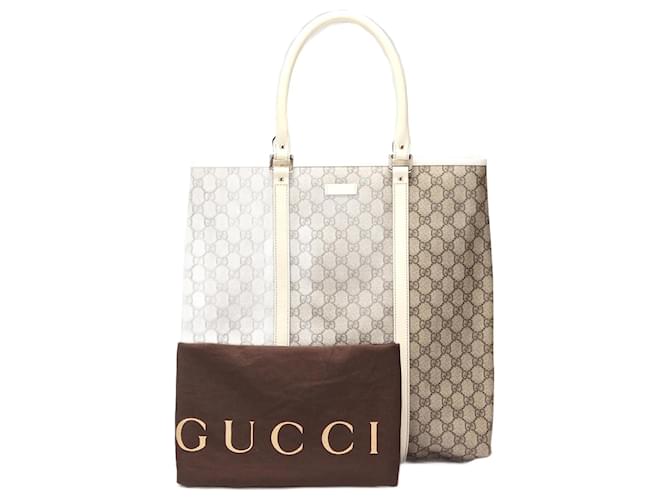 Gucci GG Supreme Tote Bag - Brown