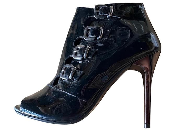 Albano Ankle Boots Black Patent leather  ref.1009672
