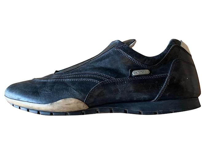 Cesare Paciotti Sneakers Black Leather  ref.1009674