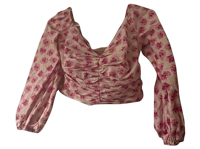 Zara Tops Pink Cotton  ref.1009688