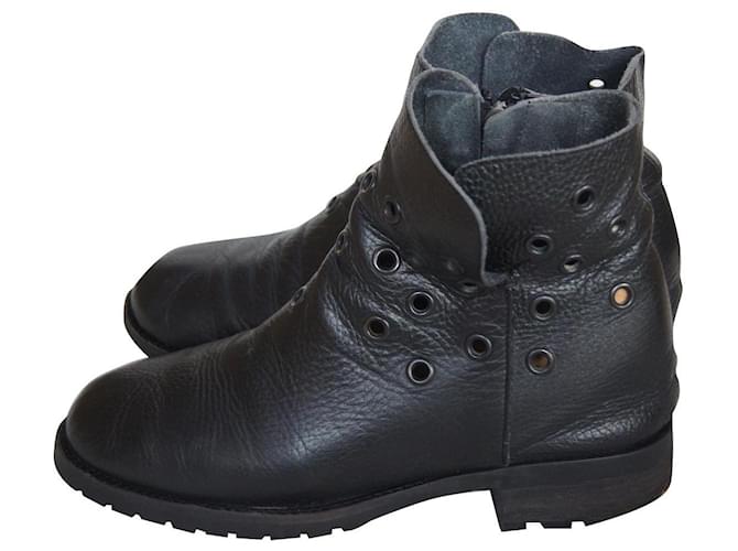 Maison Martin Margiela Ankle Boots Black Leather  ref.1009702