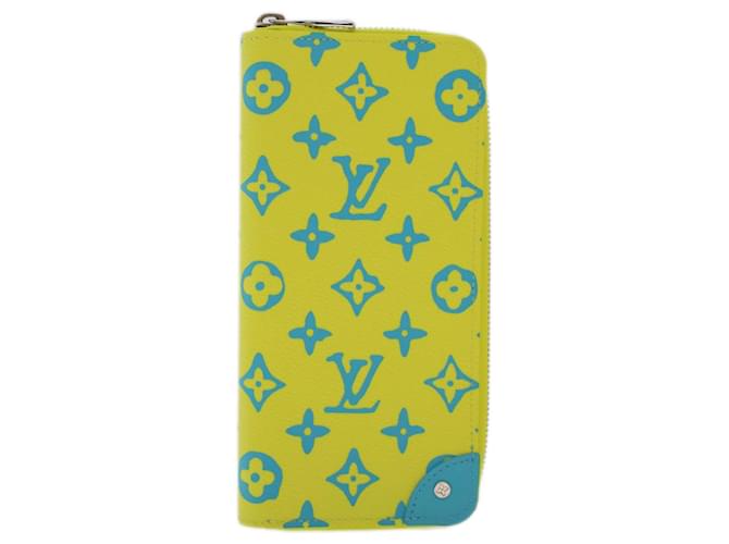 LOUIS VUITTON Playground Zippy Wallet Vertical Wallet Yellow M82005 auth 48507a Cloth  ref.1009733