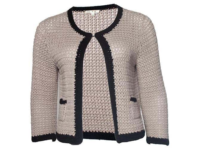 Autre Marque Paule Ka, open knitted cardigan Cotton  ref.1009845