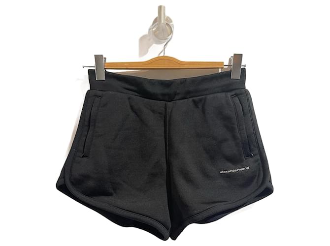 ALEXANDER WANG Pantalones cortos T.Algodón S Internacional Negro  ref.1009871