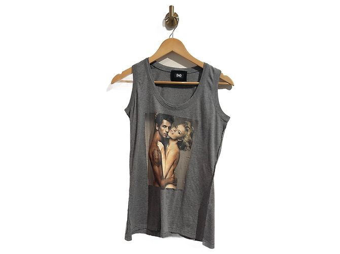 DOLCE & GABBANA Tops T.Internacional M Algodão Cinza