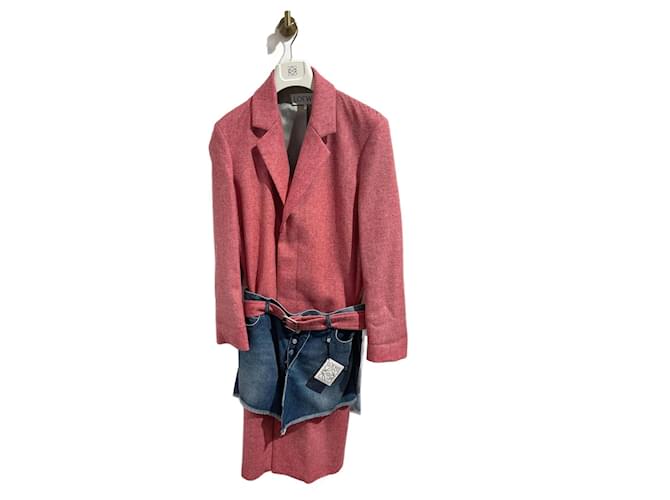 LOEWE Cappotti T.IT 46 WOOL Rosa Lana  ref.1009908