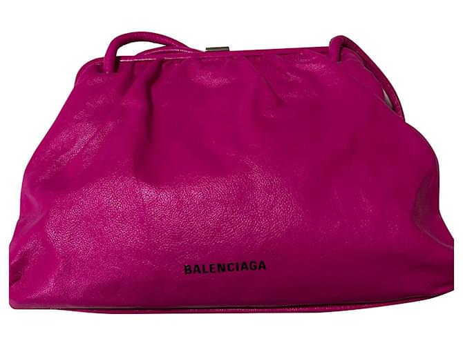 Balenciaga Cloud Cuir Fuschia  ref.1009950