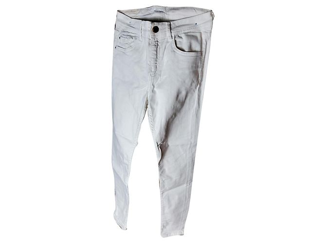 SéZane Pantalones 003 Grises Algodón