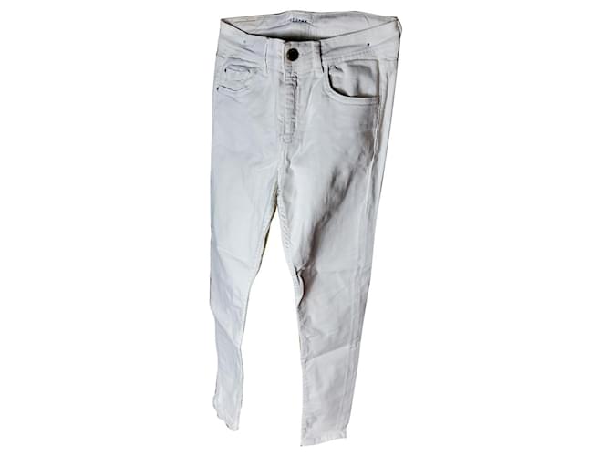 SéZane calça, leggings Branco Algodão  ref.1009995