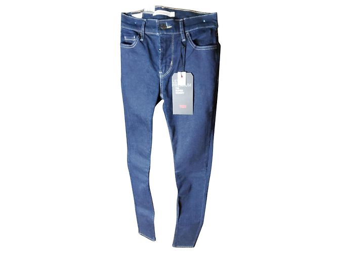 Levi's Super Skynny 710 Vaqueros Azul Oscuro Algodón