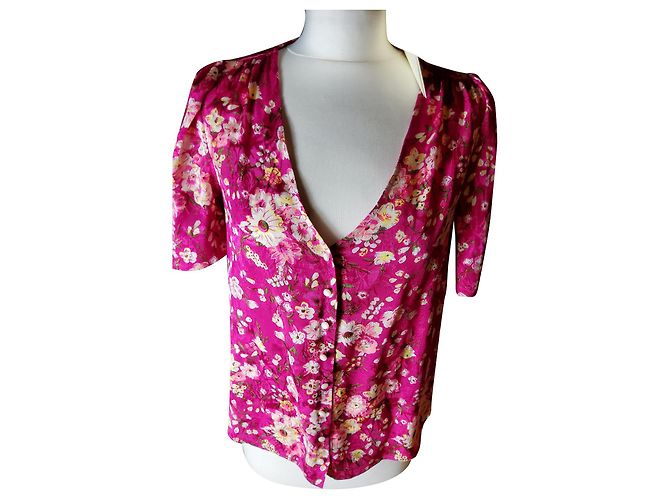 SéZane Bluse rosa Viscose Größe 36 Pink