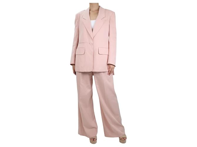 Autre Marque Set pantaloni larghi rosa e giacca - taglia UK 8 Tencel  ref.1010117