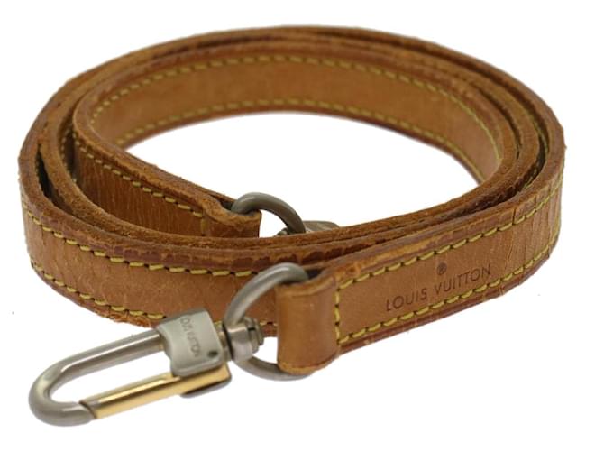 LOUIS VUITTON Leather Shoulder Strap Beige