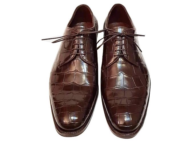Silvano Lattanzi Derbys a lacets Marron foncé