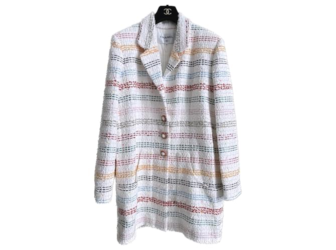 Chanel NUEVO 2019 Chaqueta de tweed de pasarela de primavera Multicolor  ref.1010346