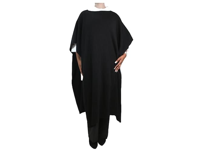 Rick Owens Black knit cape - One Size Cashmere  ref.1010398