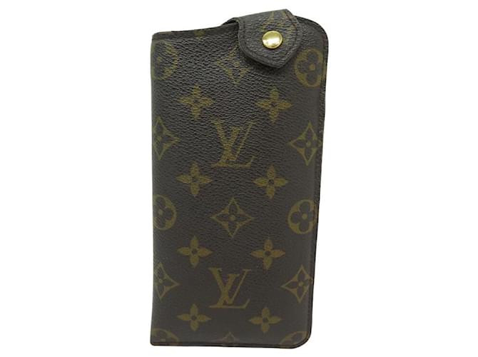 Louis Vuitton Brillenetui Monogramm beige Monogramm Leinwand