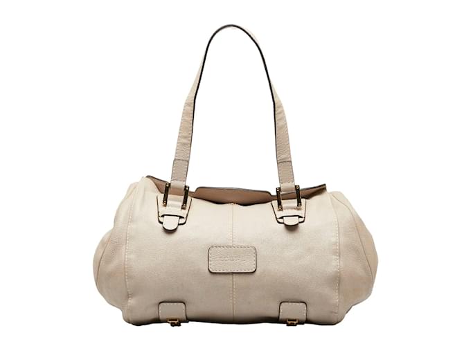 Loewe Leather Shoulder Bag Grey  ref.1010727