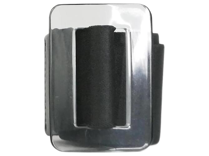 Marni Cintura elastica nera con fibbia trasparente Nero  ref.1010763